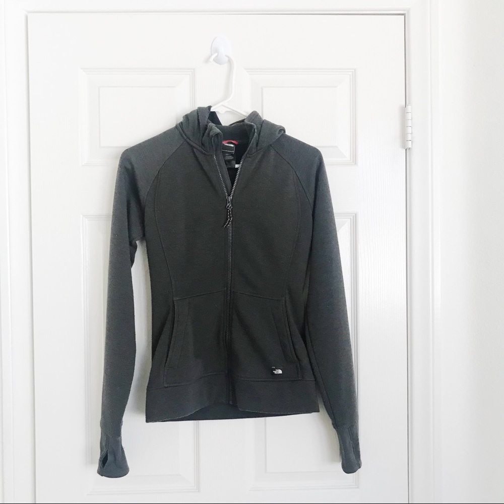 North Face zip up hoodie
